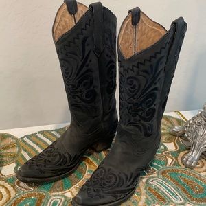 Black Circle G cowboy boots